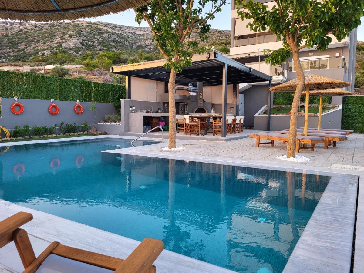 "Stergiou Luxury Apartments" Με Κοινη Πισινα Saronida 外观 照片