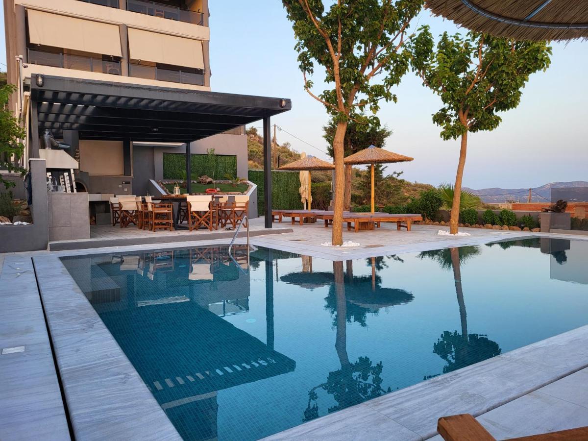 "Stergiou Luxury Apartments" Με Κοινη Πισινα Saronida 外观 照片